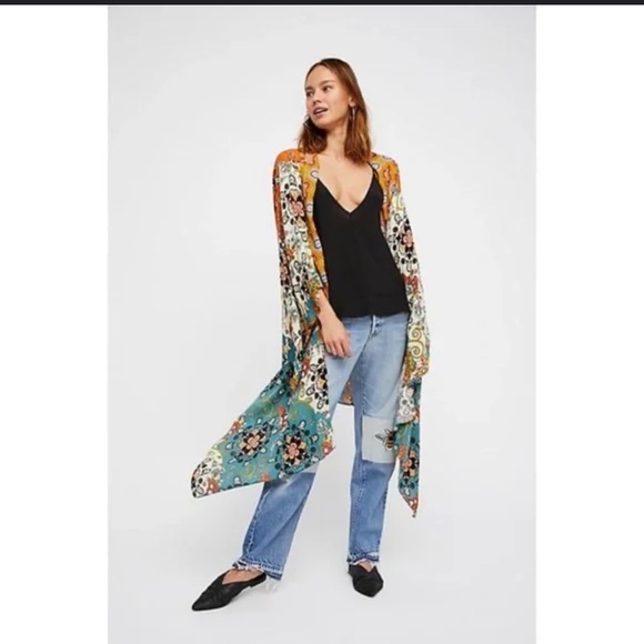 Free People Tops - Free People Little Wing Kimino Multi color 100% Rayon one size fits most